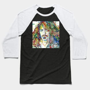 FRANK ZAPPA watercolor portrait .5 Baseball T-Shirt